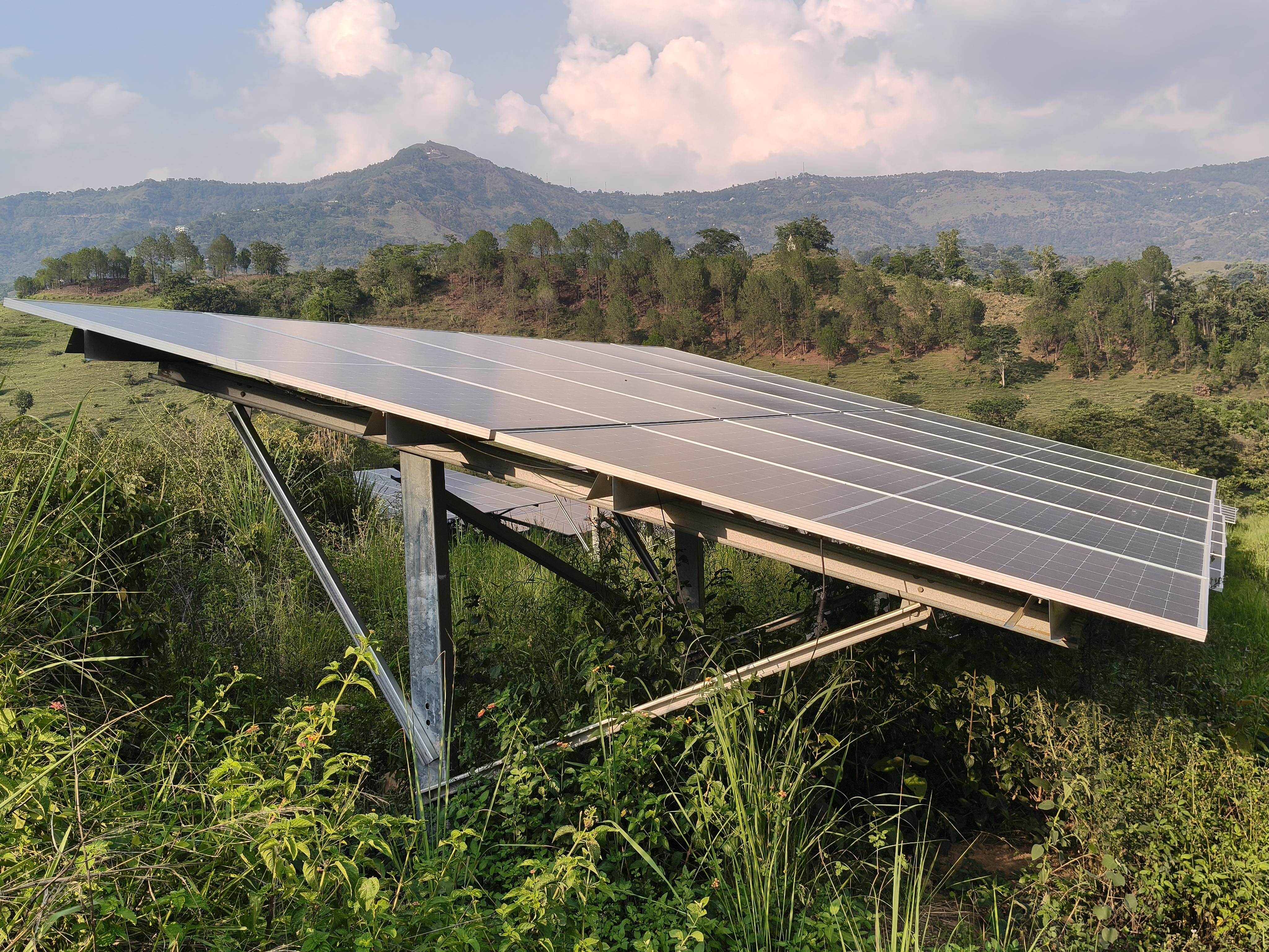 Solar array side view